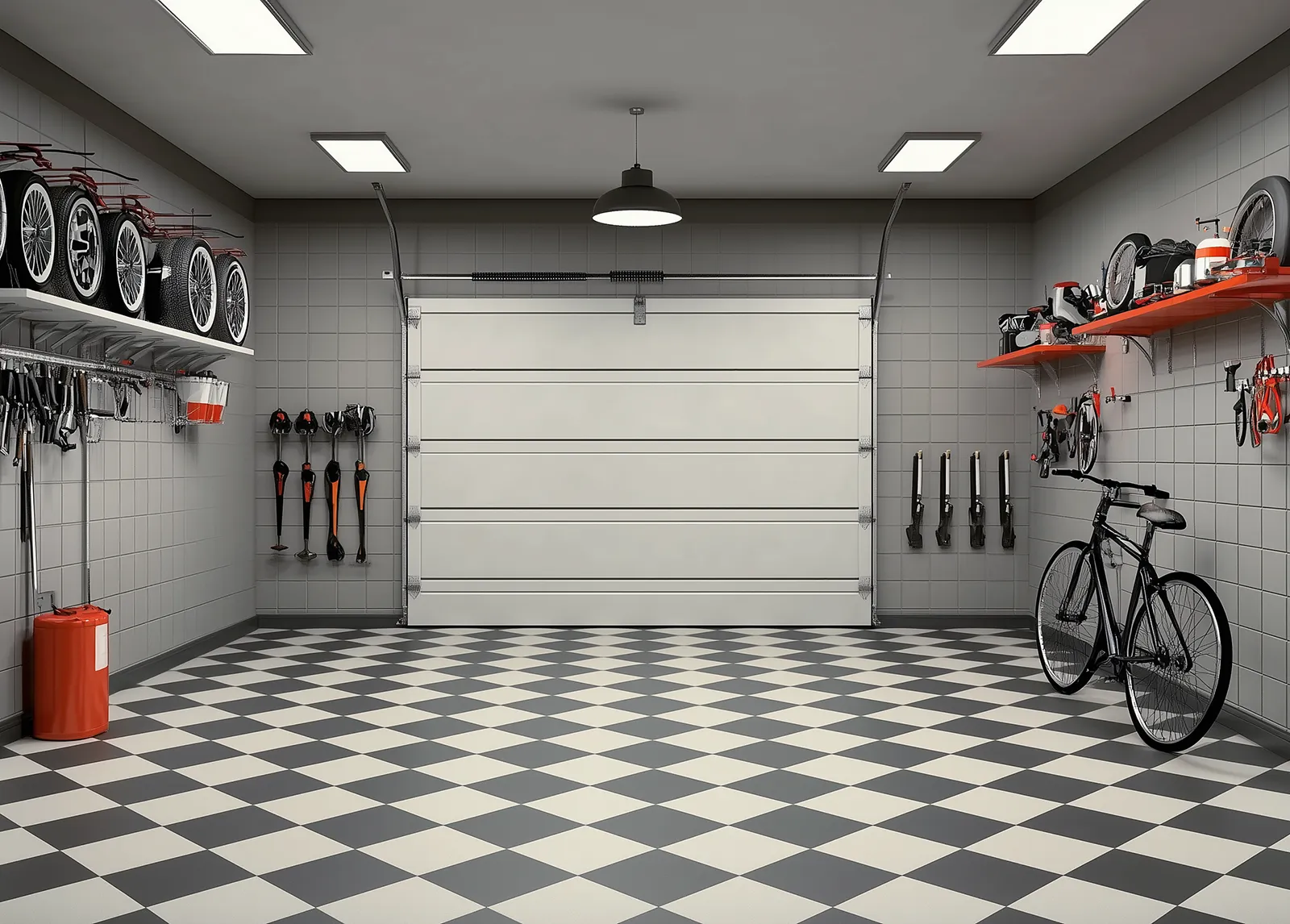 Garage bien organisé