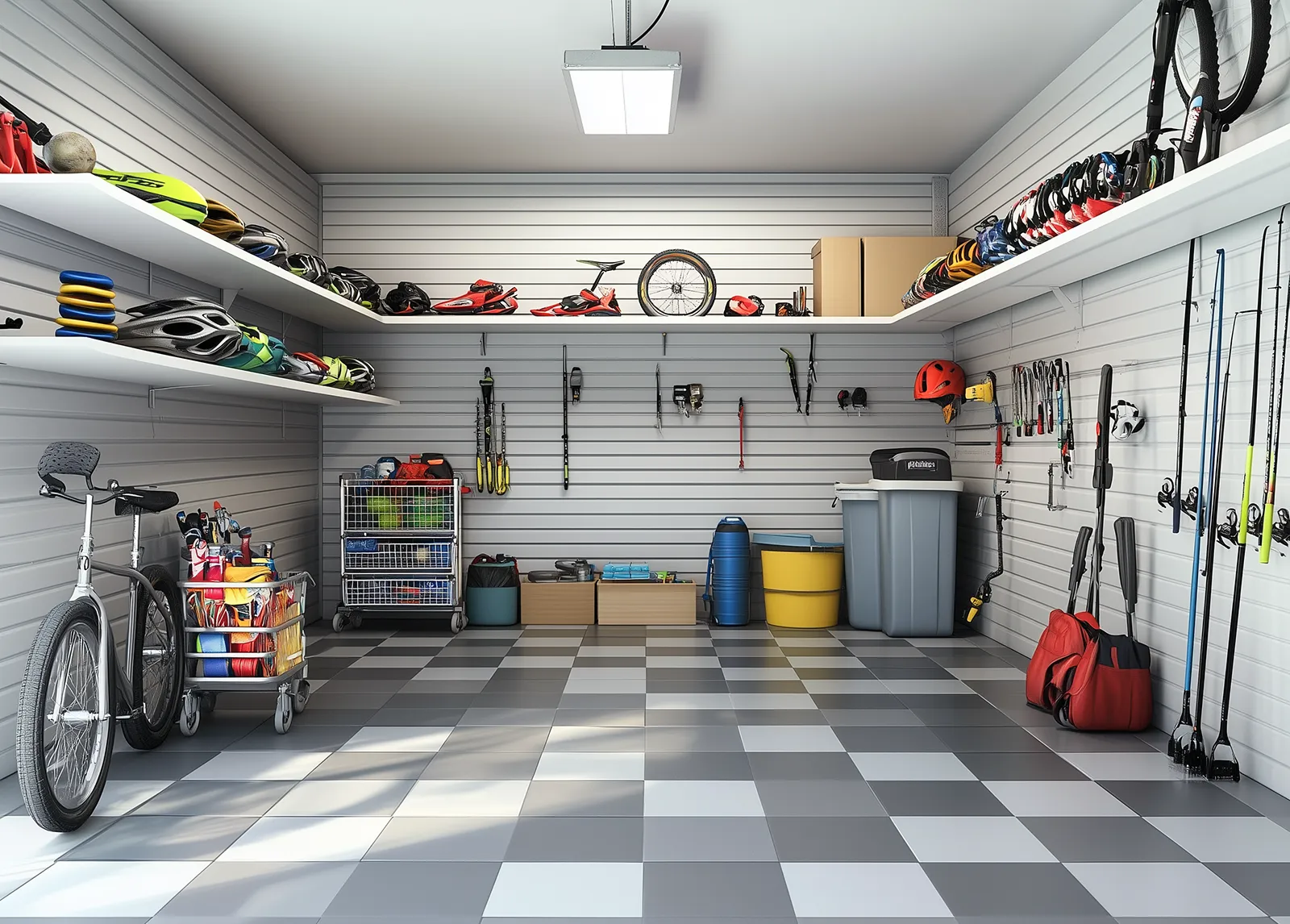 Garage bien organisé