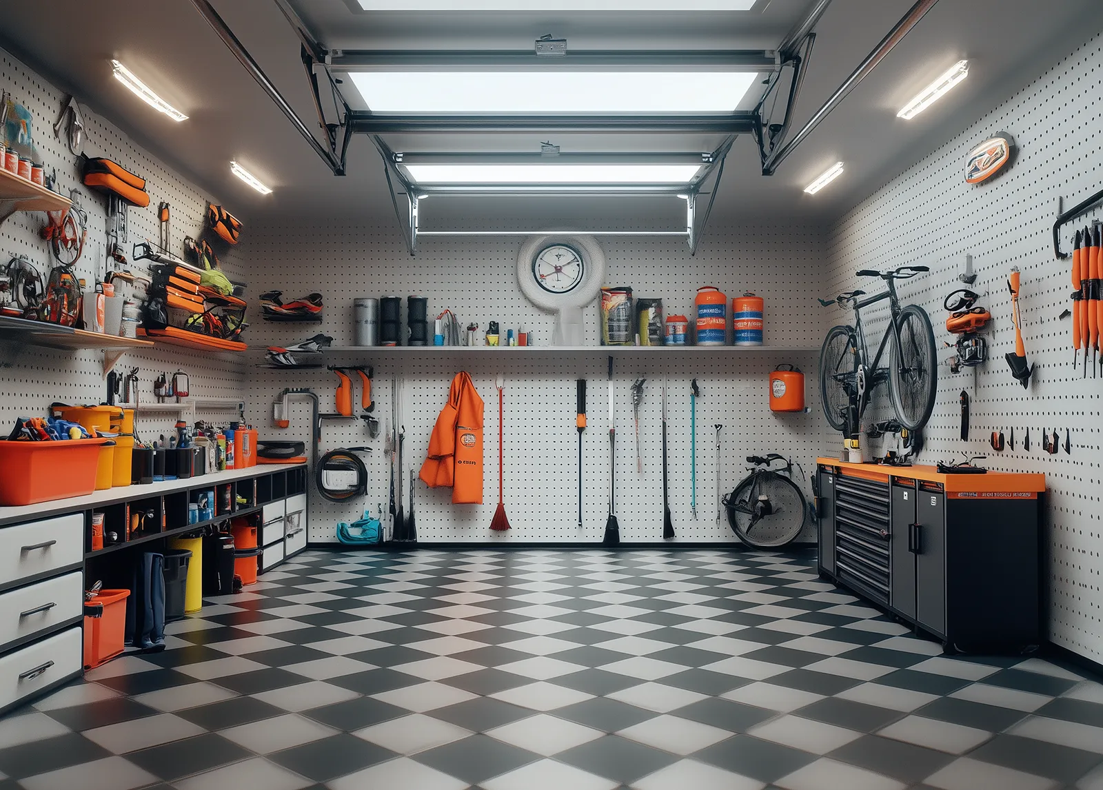 Garage bien organisé